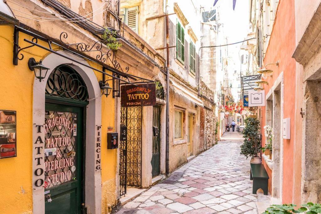Queen Apartment, In The Heart Of Corfu Historical Old Town Center! Buitenkant foto